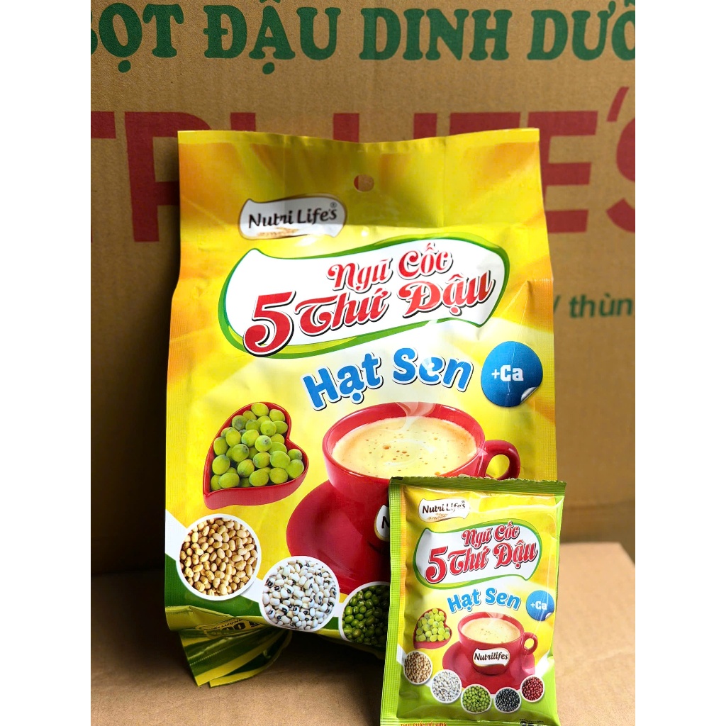 Bột ngũ cốc 5 thứ đậu - hạt sen -  Nutri lifes