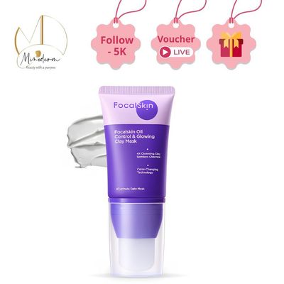 Mặt nạ FOCALSKIN OIL CONTROL AND GLOWING CLAY MASK giúp cung cấp độ ẩm cho da, giúp làm sạch da 60g
