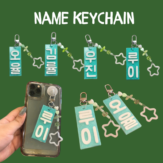 [NAME KEYCHAIN] Móc khoá NAME LNGSHOT kèm charm  - bubulee