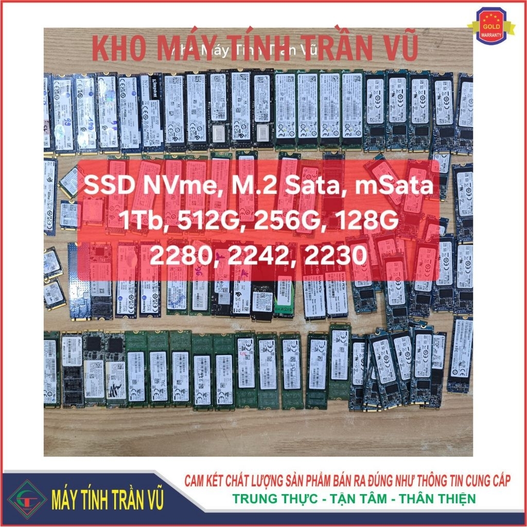 [GIẢM SỐC] Ổ SSD Nvme, M2 Sata, mSata 1Tb, 512G, 256G, 128G bóc máy chính hãng