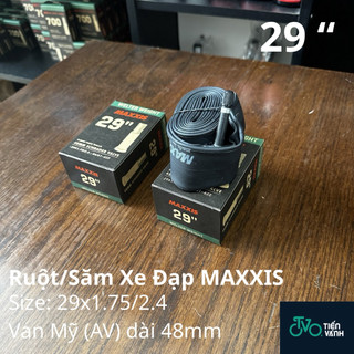 Ruột xe đạp Maxxis 29×1.75/2.4 van dài 48mm – Cao su đàn hồi cao, giữ hơi cực tốt