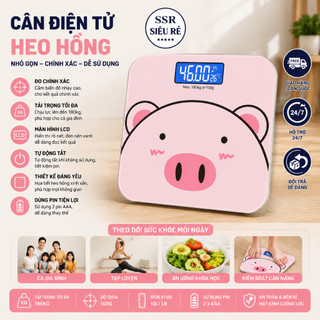 Cân Sức Khỏe Điện Tử Hình Thú Hello Kitty Cute Dùng Trong Gia Đình (PD7395) ssr