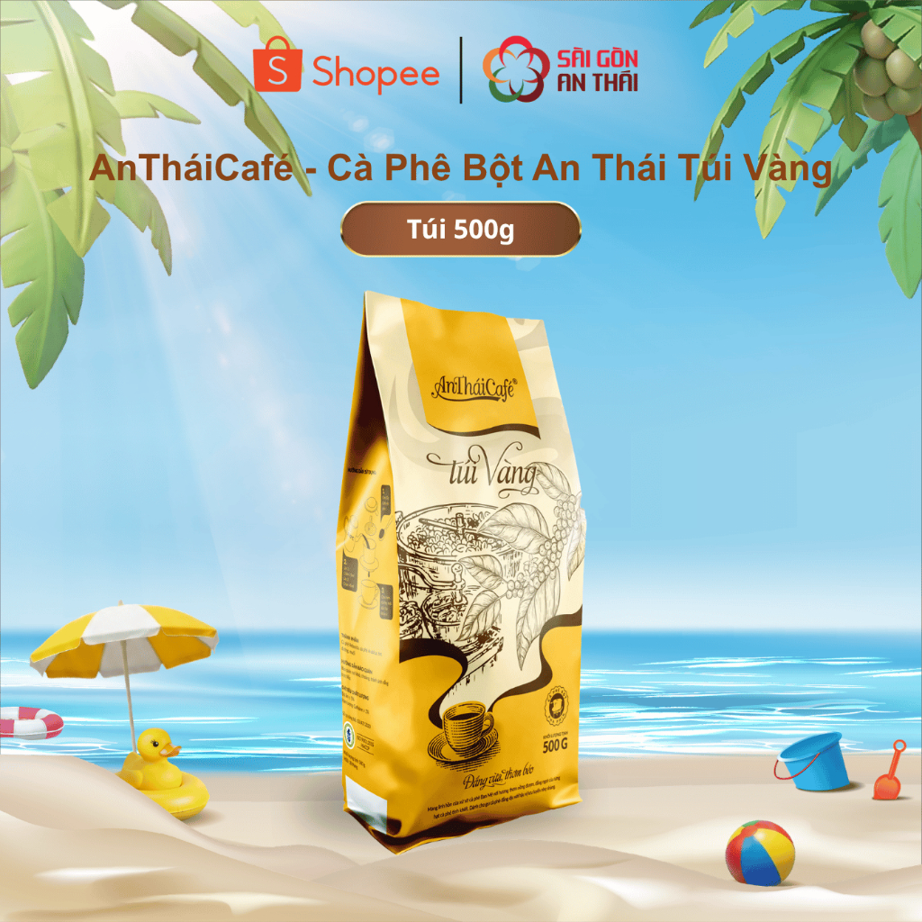 AnTháiCafé - Cà phê bột Túi Vàng 500gr