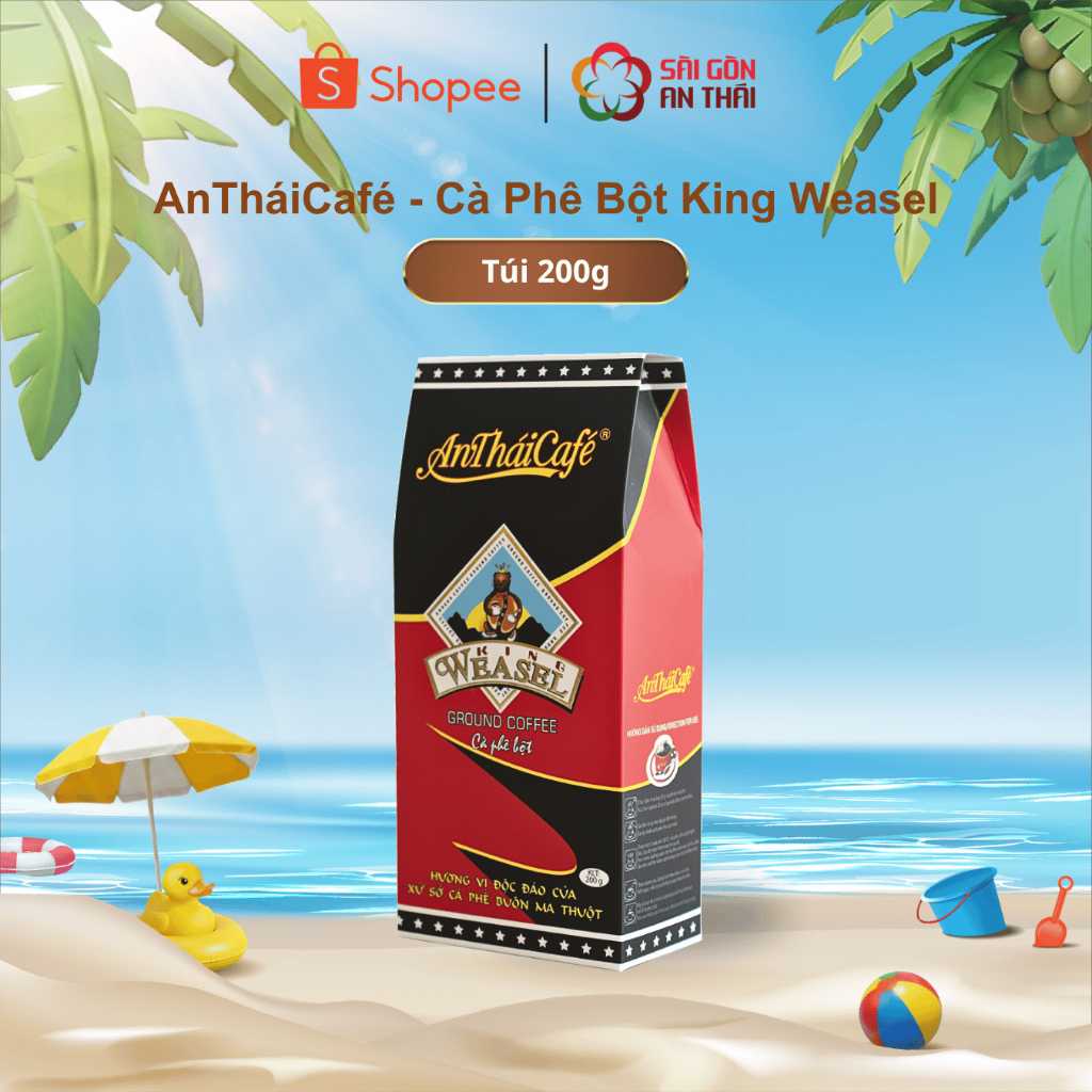 AnTháiCafé - Cà phê bột King Weasel 200gr