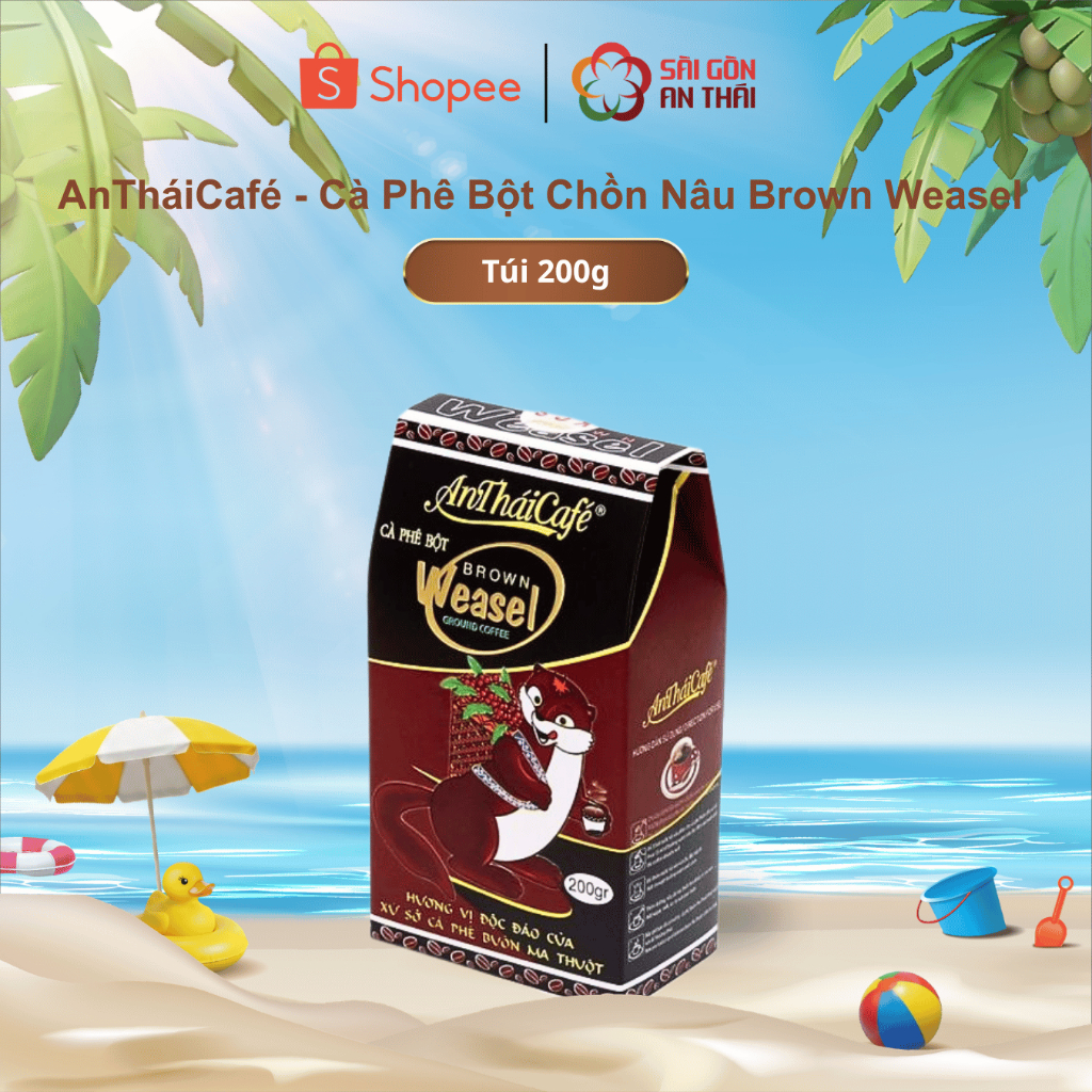 AnTháiCafé - Cà Phê Bột Chồn Nâu Brown Weasel (200g)