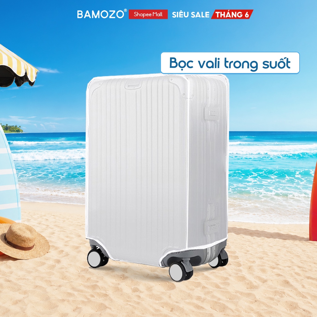Bọc Vali 9066 Trong Suốt Bamozo, Chống Xước Cao Cấp_VOTS