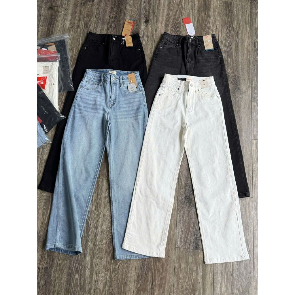 Quần Jean Nữ Ống Suông Basic SLV Sofm Wear