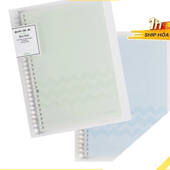 [Top Value] Sổ còng sắt B5 Dot Grid 80 tờ Klong 8 chấu - Binder B5 chất lượng MS 551 ( Không chọn mà