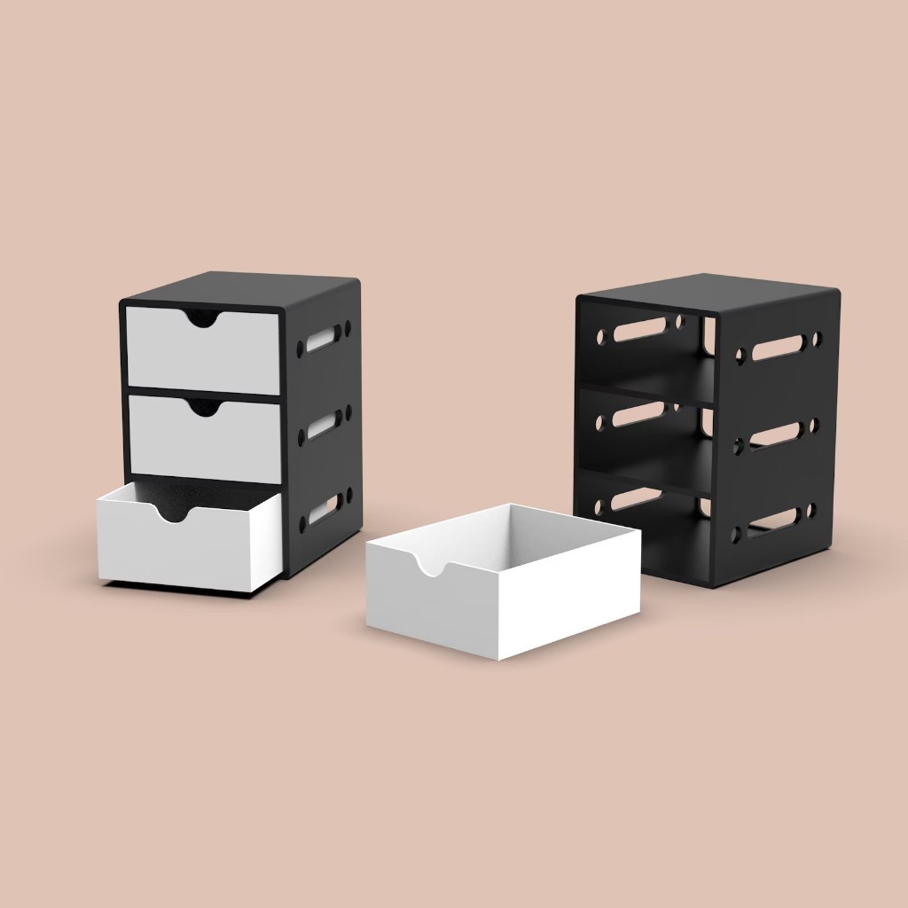 Drawer Desk Organizer, 3 Parts Organizer, Office Organization, Desktop - Personal Organizer