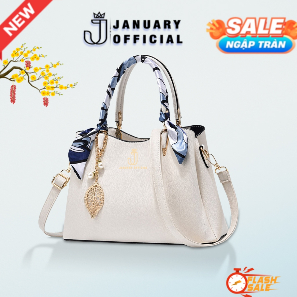 [Chính hãng Voucher 20%] Túi Xách Nữ January Official Tặng Khăn Lụa Sang Trọng, Túi Tặng Mẹ Tặng Cô,