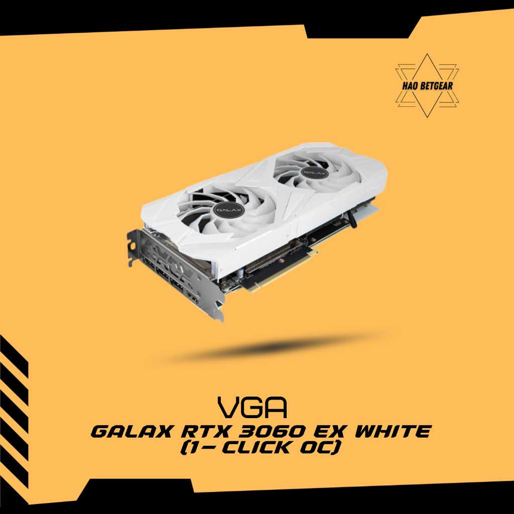 VGA Card màn hình GALAX RTX 3060 EX WHITE (1-Click OC) 12GB - Tông trắng sang trọng, công nghệ đồ họa tiên tiến | BigBuy360 - bigbuy360.vn