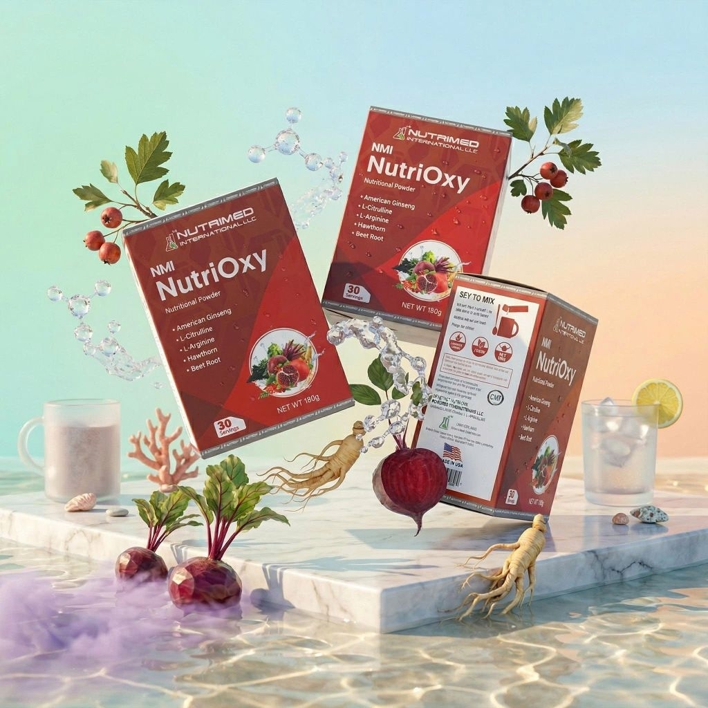 Nutrioxy NMI tăng cường lưu thông  máu ,sức khỏe tim mạch ,cung cấp dinh dưỡng toàn diện