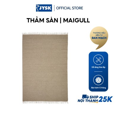 Thảm sàn | JYSK MAIGULL | len/cotton | xám | nhiều kích thước