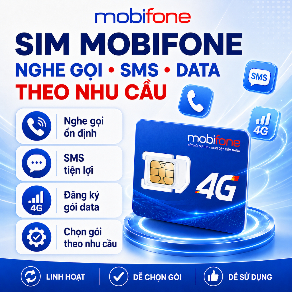 Sim MobiFone Trả Trước Đầu Số 09 08 07 Nghe Gọi - Tự Đăng Ký Chính Chủ