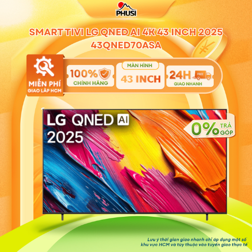 43QNED70ASA [GIAO LẮP HCM] Smart Tivi LG QNED AI 4K 43 Inch 43QNED70ASA - CHÍNH HÃNG