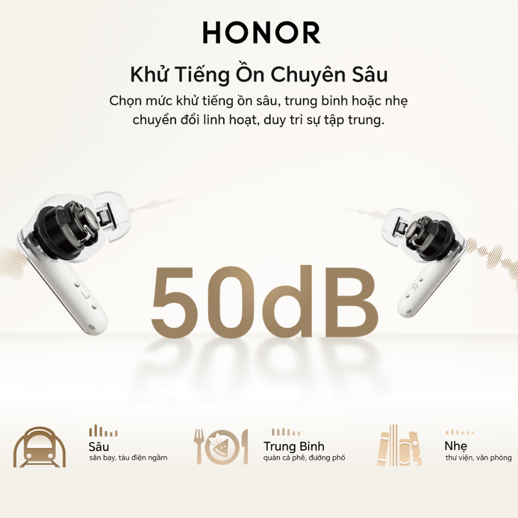 Tai Nghe Honor Earbuds 4 | Khử Tiếng Ồn Chuyên Sâu | Thời Lượng Pin Lên Đến 46H | Bluetooth 5.3 | Bảo Hành 12 Tháng | BigBuy360 - bigbuy360.vn