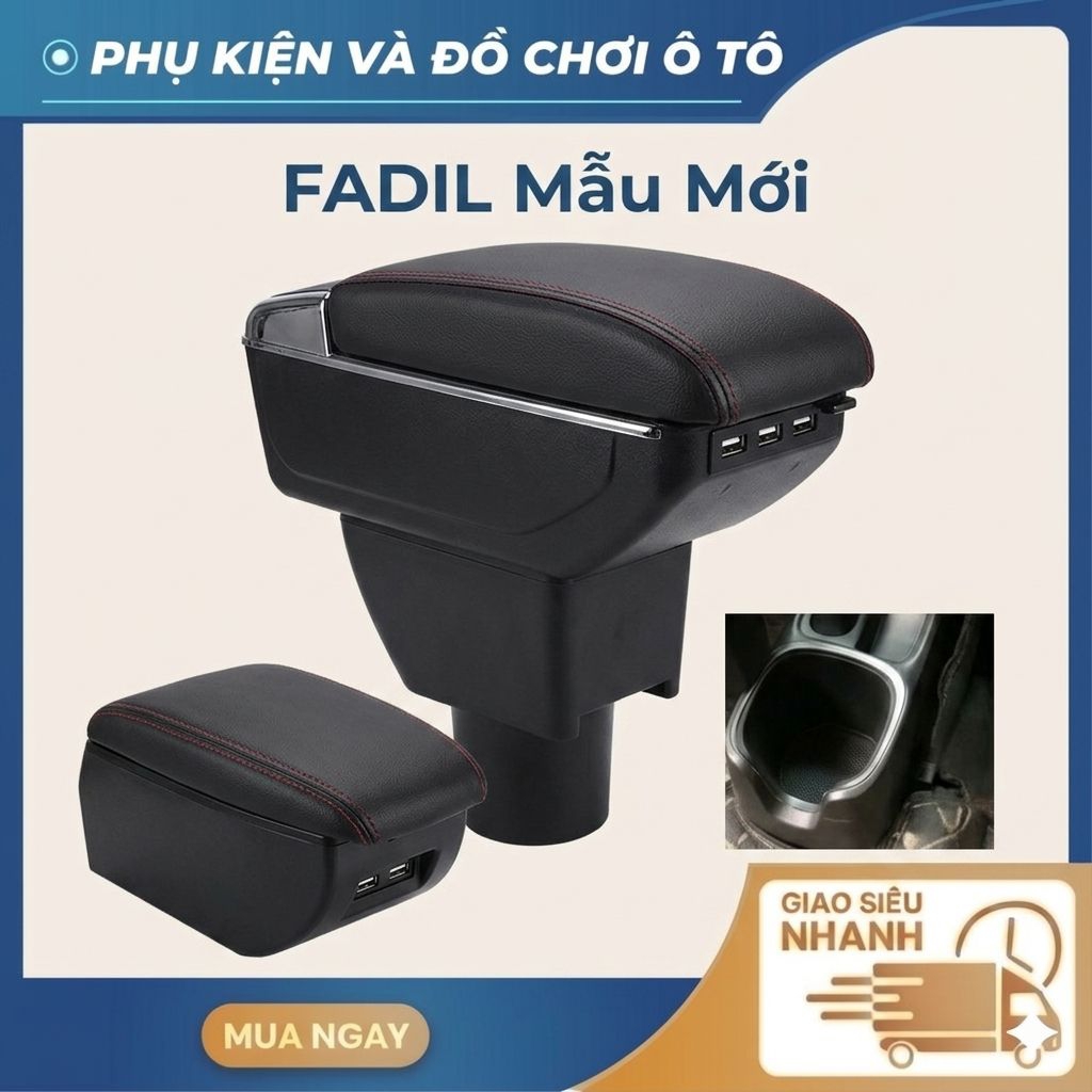 Hộp tỳ tay bệ tỳ tay FADIL Mẫu Mới