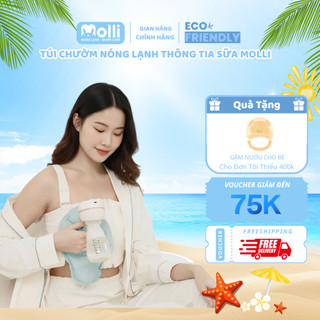Túi Chườm Nóng/Lạnh Molli cho Mẹ Bầu Sau Sinh Giúp Thông Tia Sữa, Kích Sữa, Giảm Sưng Đau Hiệu Quả 2 Túi / Hộp,MOL3021