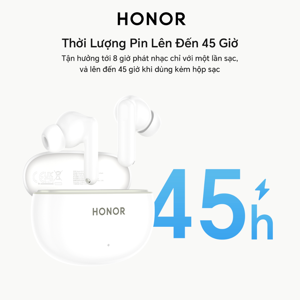 Tai Nghe Honor Earbuds X10 Lite | Khử Tiếng Ồn Chủ Động | Thời Lượng Pin Lên Đến 45H | Bluetooth 5.4 | Bảo Hành 12 Tháng | BigBuy360 - bigbuy360.vn