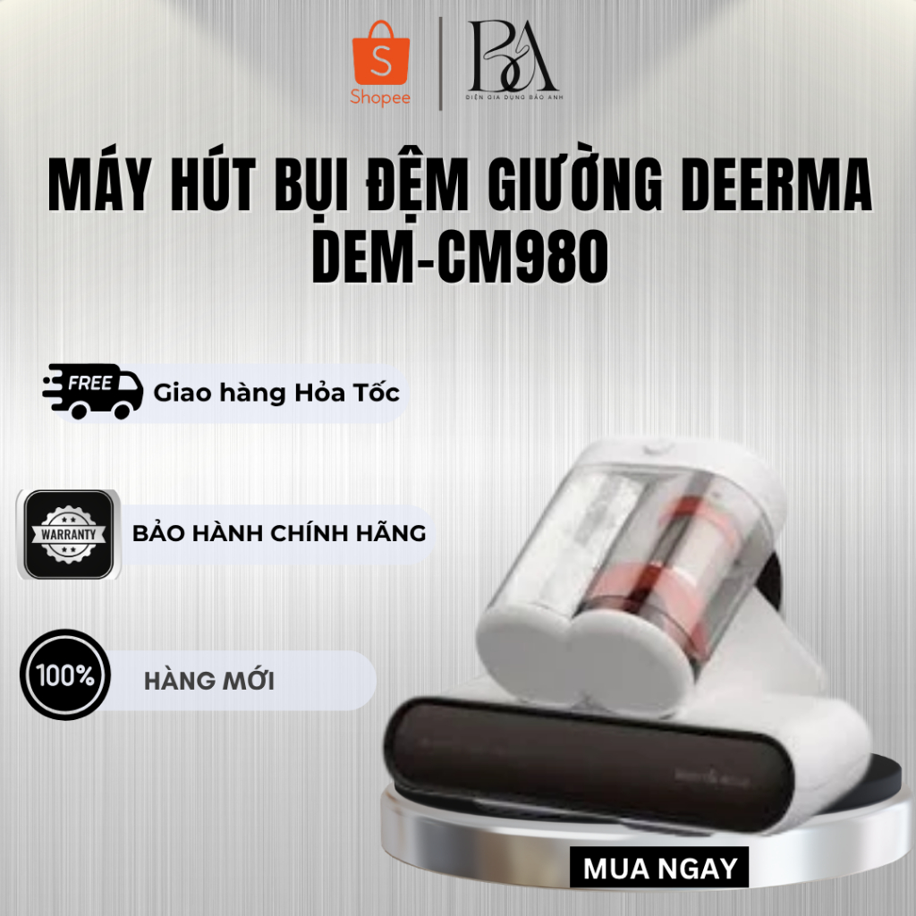 Máy hút bụi đệm giường Deerma DEM-CM980 - Bảo Hành Chính Hãng 12 tháng