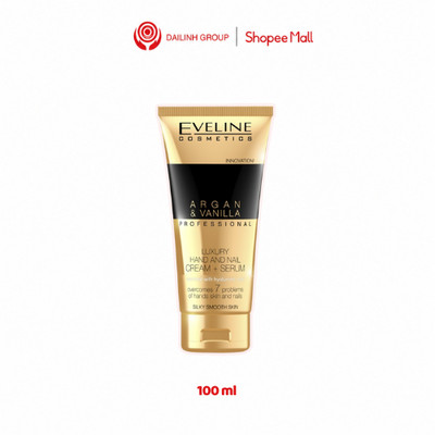 Kem dưỡng da tay và dưỡng móng Eveline Argan Vanilla Professional Luxury 100ml