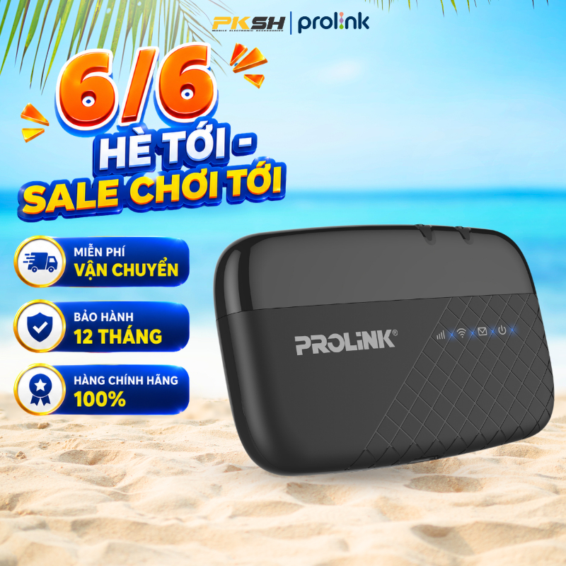 Bộ Phát WiFi Prolink - Router AC1200 / WiFi Di Động 300Mbps - Băng Tần Kép - Pin 2000mAh - MU-MIMO  