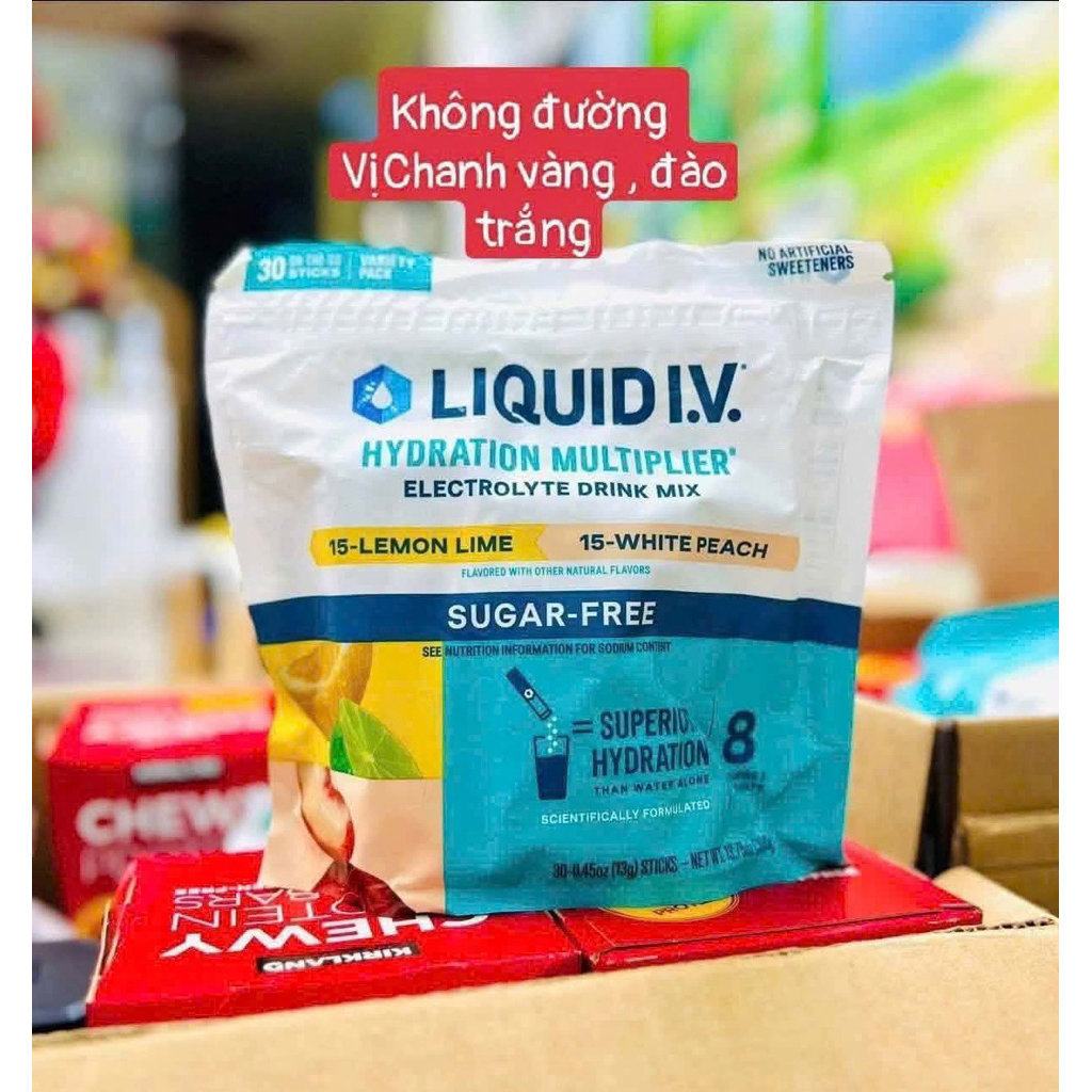 Bột điện giải Unilever Liquid IV Multiplier :Bịch 30 gói