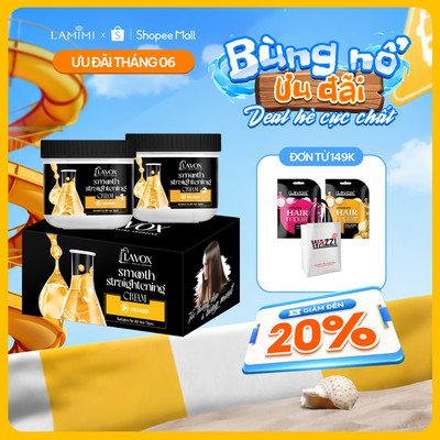 Bộ Kem Duỗi Tóc Collagen Lavox Online Shopping 150ml x2 Duỗi Tóc Tại Nhà Thơm Dịu Lamimi Chính Hãng