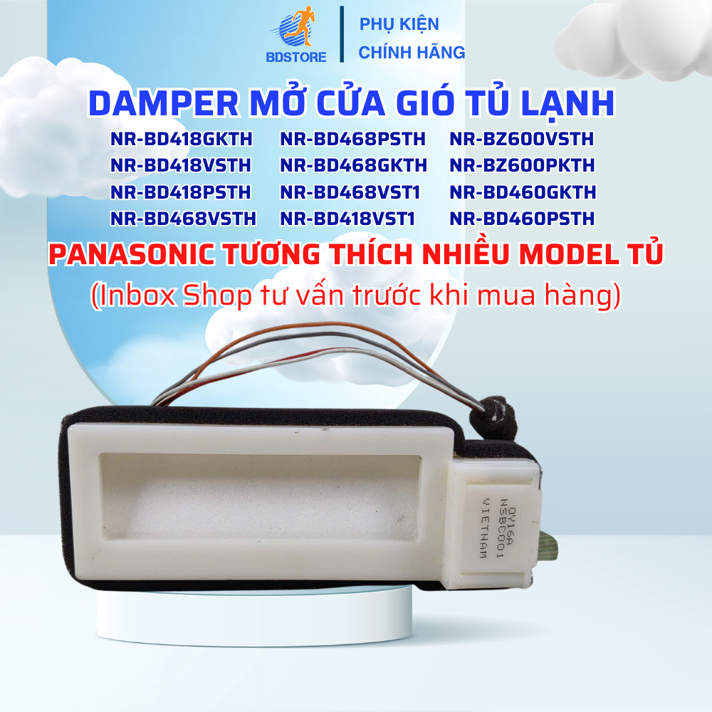 Damper Mở Cửa Gió Tương Thích Tủ Lạnh Panasonic, Damper Chia Gió Dành Cho Tủ Lạnh Panasonic Áp Dụng 
