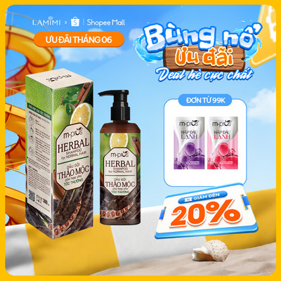 Dầu Gội Thảo Mộc Thiên Nhiên M.Pros 300ml/ 500ml Cho Tóc Thường - Sạch Sâu, Giảm Gãy Rụng Lamimi Chính Hãng