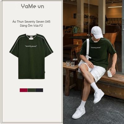 Áo Thun Nam DurableTex™ Vải Thun Gân Dày Khỏe Khoắn Seventy Seven 045 Dáng Ôm Vừa F2 23546 |YaMe|