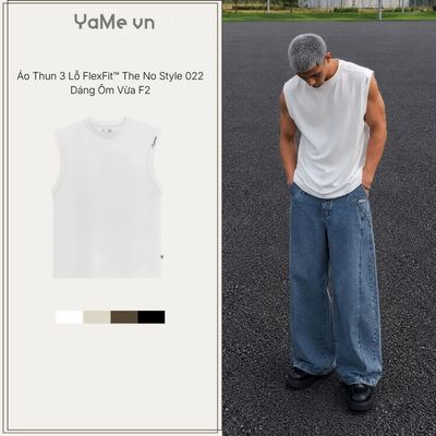Áo Thun 3 Lỗ Nam FlexFit™ Cotton Thoáng Da The No Style 022 Dáng Ôm Vừa F2 23357 |YaMe|