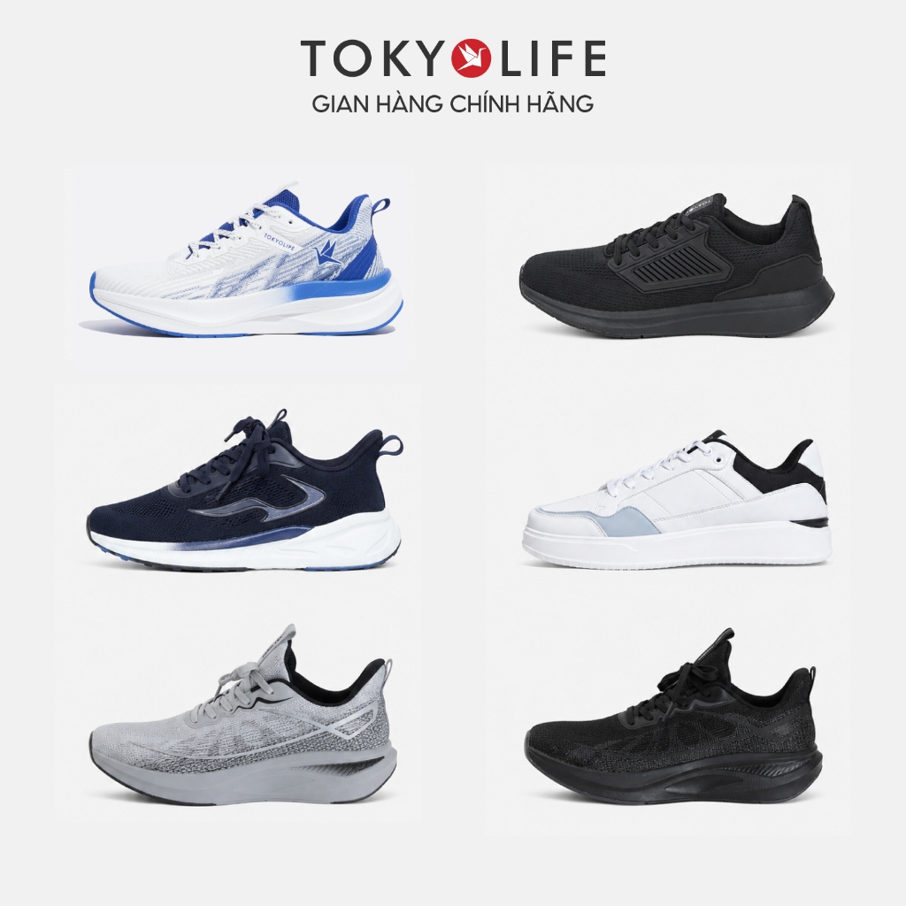 Tổng hợp giày thể thao nam chạy bộ nhẹ, êm chân, thoáng khí TOKYOLIFE