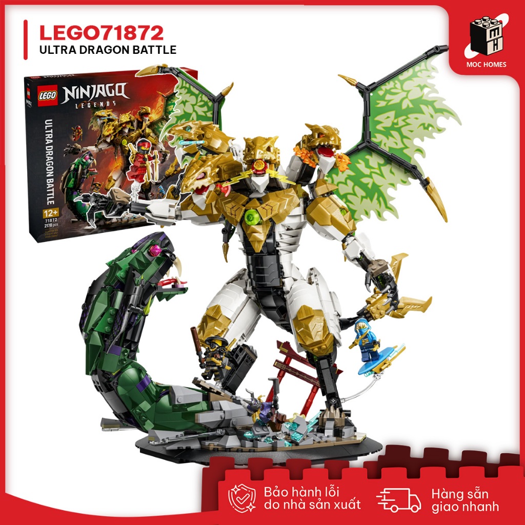 Đồ chơi lắp ráp LEGO NINJAGO 71872 Ultra Dragon Battle