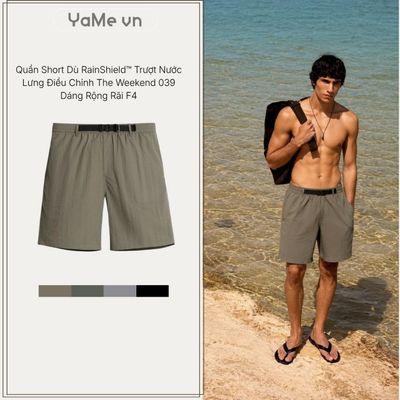 Quần Short Dù Nam RainShield™ Trượt Nước Lưng Điều Chỉnh The Weekend 039 Dáng Rộng Rãi F4 24742 |YaMe|