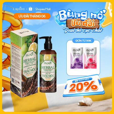 Bộ Dầu Gội & Dầu Xả Thảo Mộc M.Pros 300ml - Từ Bưởi, Bồ Kết Dành Cho Mọi Loại Tóc Lamimi Chính Hãng