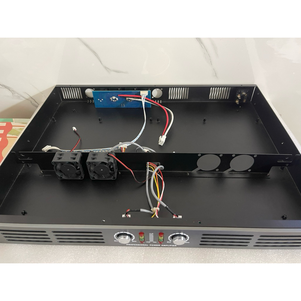 Bộ Vỏ main đẩy công suất 2 kênh 1U ( kèm phụ kiện )