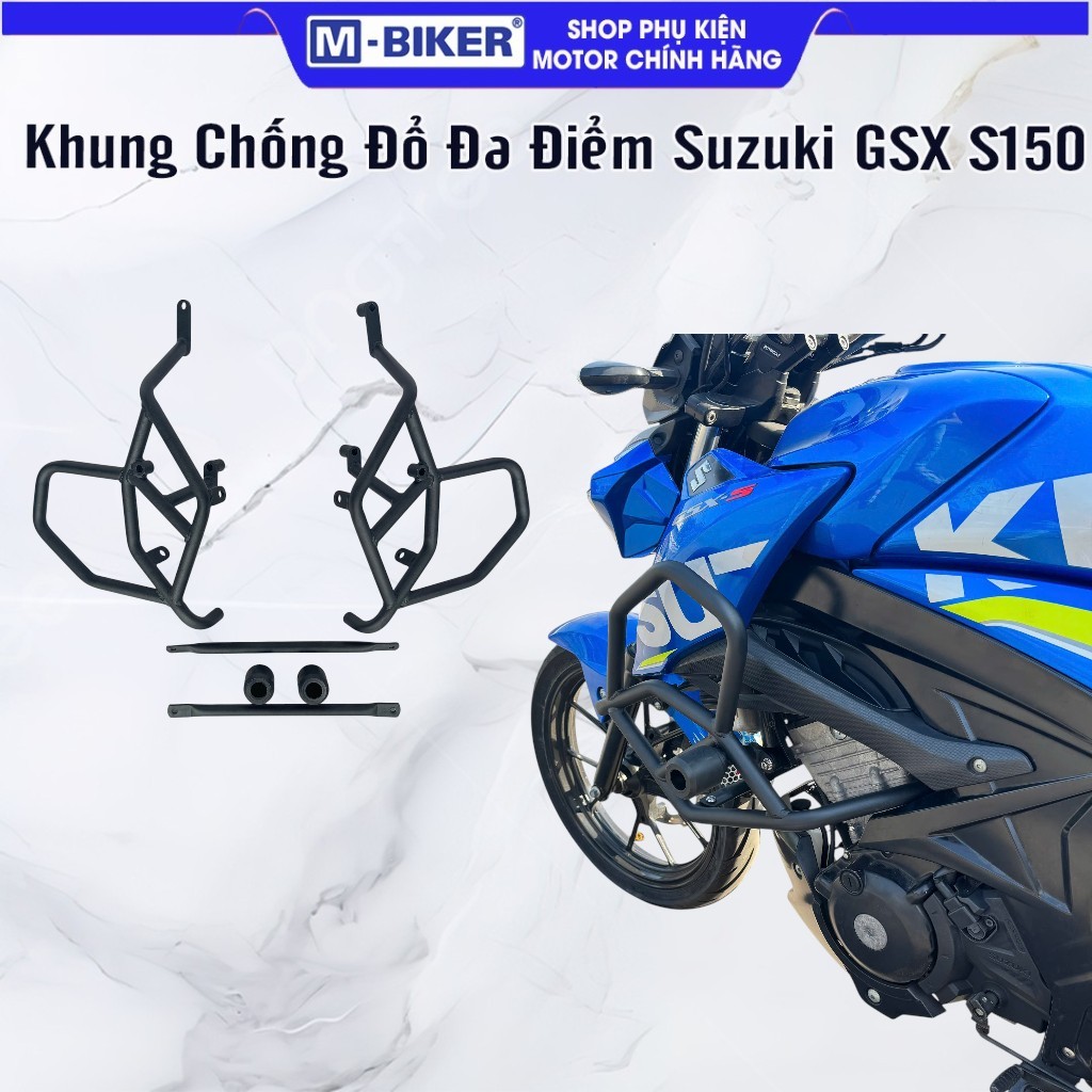 Chống Đổ Đa Điểm Suzuki GSX-S150 – Chống Đổ GSX S150, Khung Bảo Vệ GSX-S150 Chắc Chắn