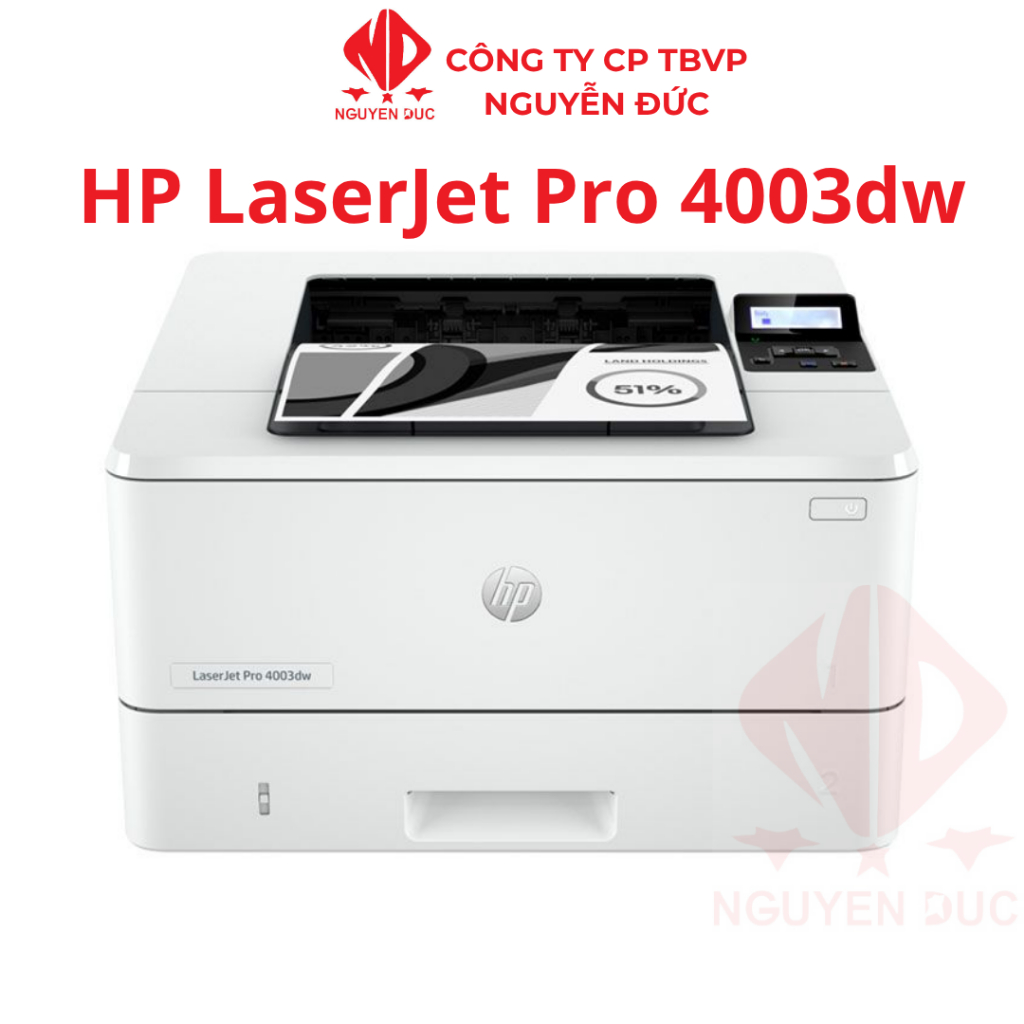 Máy In HP LaserJet Pro 4003DW – In 2 Mặt Tự Động - WiFi - Tốc Độ Cao (2Z610A)