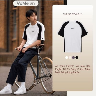 Áo Thun Nam FlexFit™ Vai Raglan Dễ Cử Động Cotton Mềm Mướt The No Style 112 Dáng Rộng Rãi F4 23391 |YaMe|