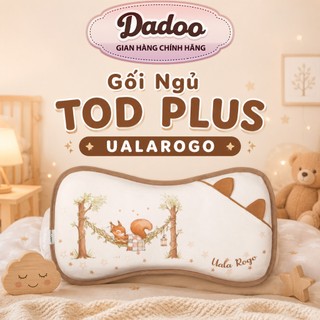 [ UALAROGO-MINNI ] Gối Cao Su Non TOD PLUS Mềm Mại Thoáng Khí Chống Bẹp Đầu Cho Bé Từ 3 Tháng