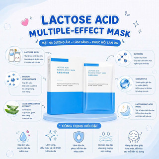 Mặt nạ dưỡng ẩm Lactose Acid - tách 5M, hộp 10M
