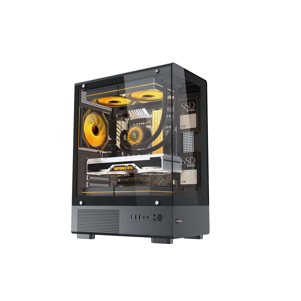 CASE MIK H2 M-ATX / H3 M-ATX (BLACK)