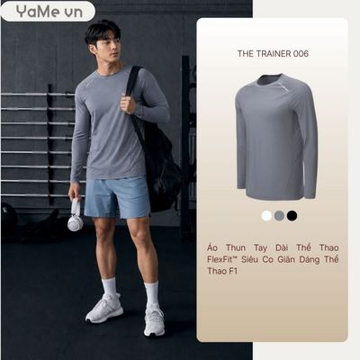 Áo Thun Tay Dài Thể Thao Ultra Stretch The Trainer 006 24074 |YaMe|
