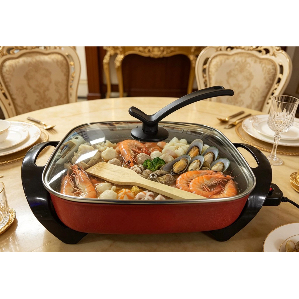 Nồi lẩu vuông Green Cook