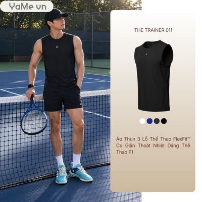 Áo Thun 3 Lỗ Thể Thao Nam Ultra Stretch The Trainer 011 24093 |YaMe|