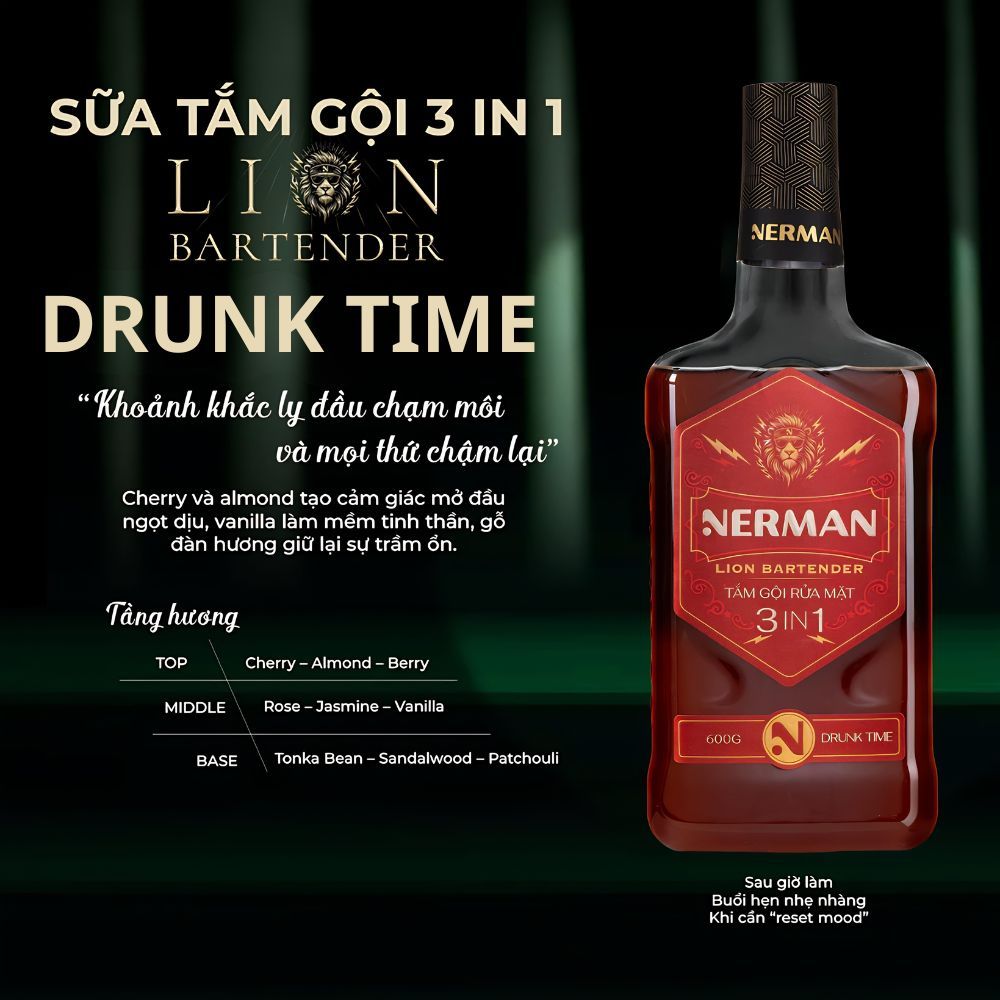 Ảnh 8 của Sữa tắm gội NERMAN giúp làm sạch dịu nhẹ, giúp loại bỏ bụi bẩn, dầu thừa duy trì độ ẩm tự nhiên