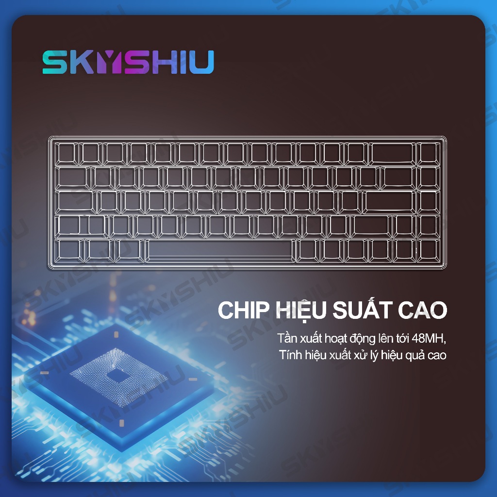 SKYSHIU Bàn phím cơ có dây SK68 V3 có dây led RGB  hotswap có thể thay thế switch 5pin | BigBuy360 - bigbuy360.vn