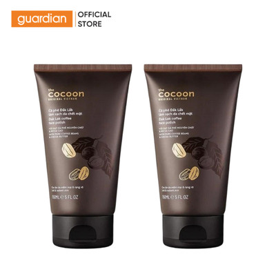 Combo 2 Tẩy Tế Bào Da Mặt Cocoon Dak Lak Coffee Làm Sạch Mềm Mại Với Hạt Cà Phê Và Bơ Ca Cao 150ml Skincare
