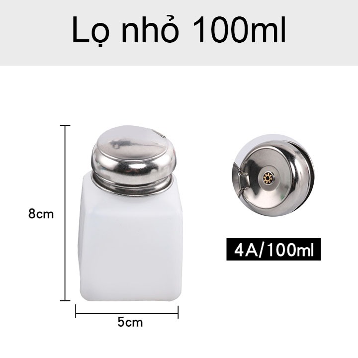 Lọ Đựng Dung Dịch Loại Nhỏ 100ml (Lọ Đựng Axeton)